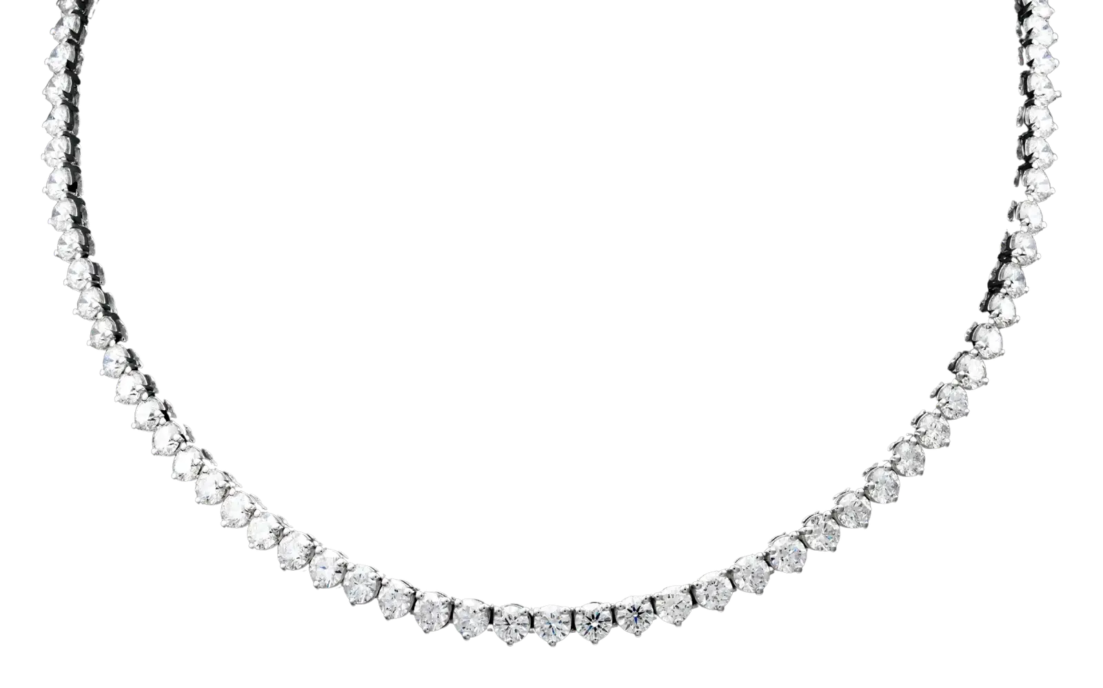Diamond Match Point tennis necklace