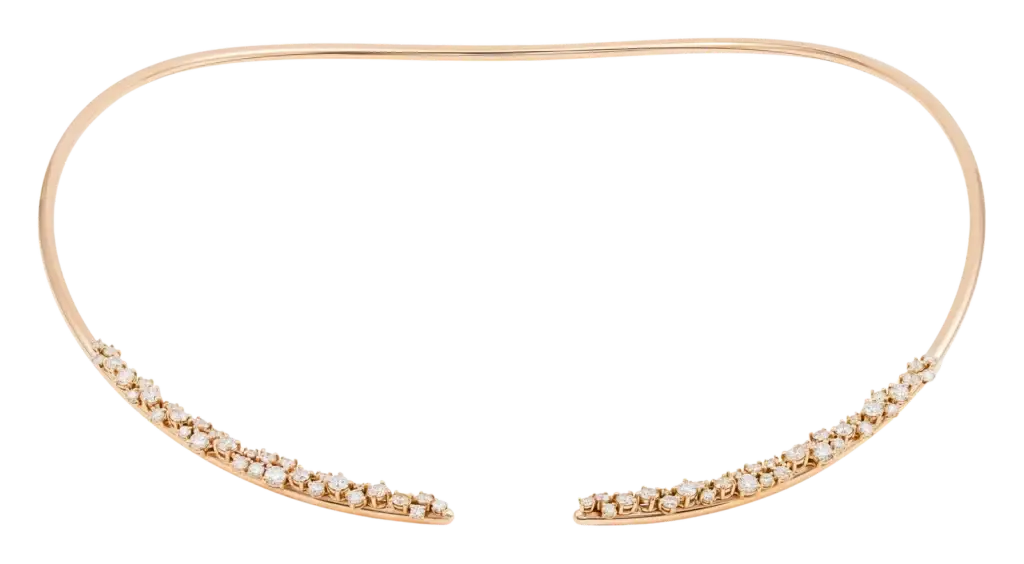 Milky Way diamond torque necklace
