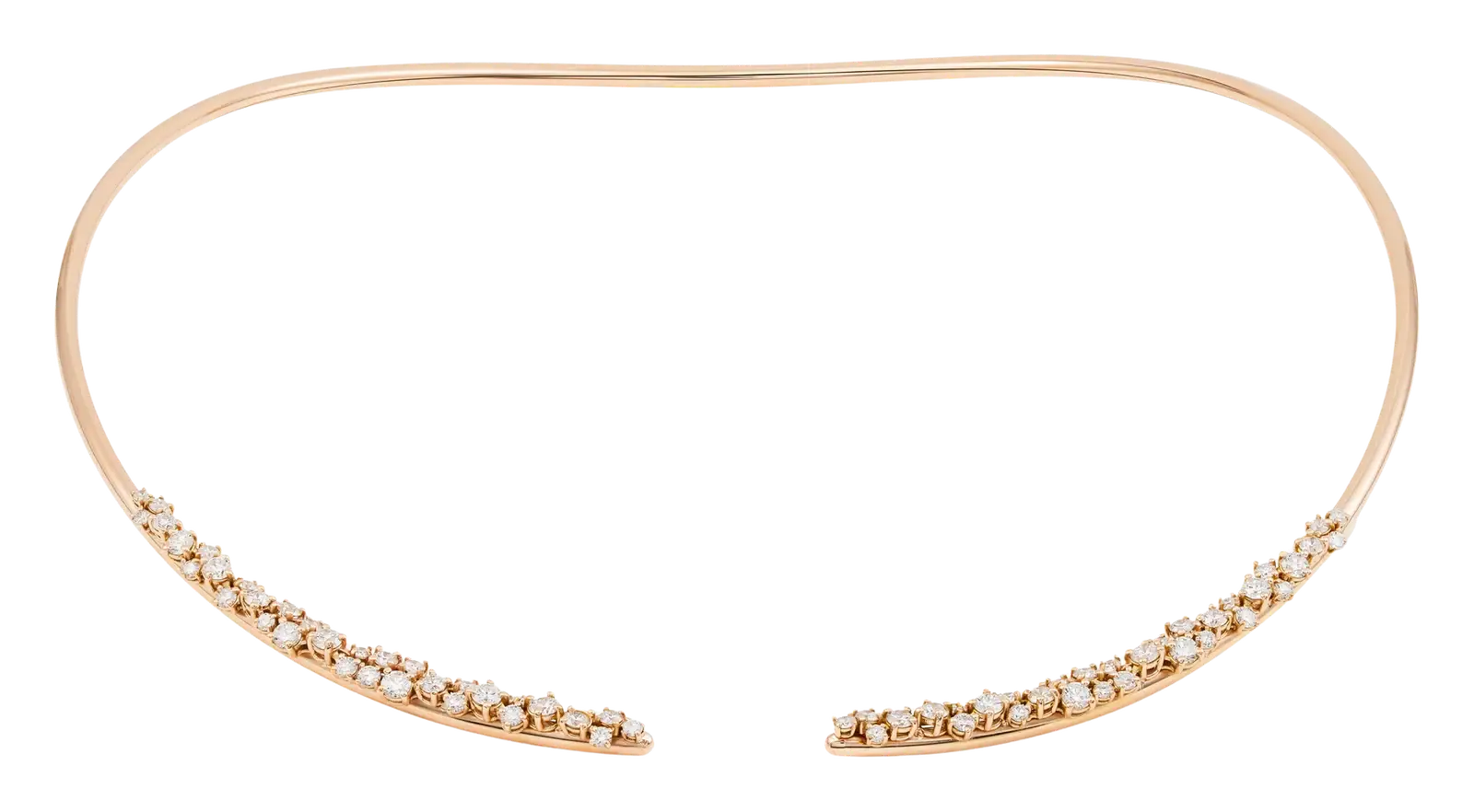 Milky Way diamond torque necklace